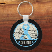 前立腺がんを克服した月面ヴィンテージ キーホルダー (正面)