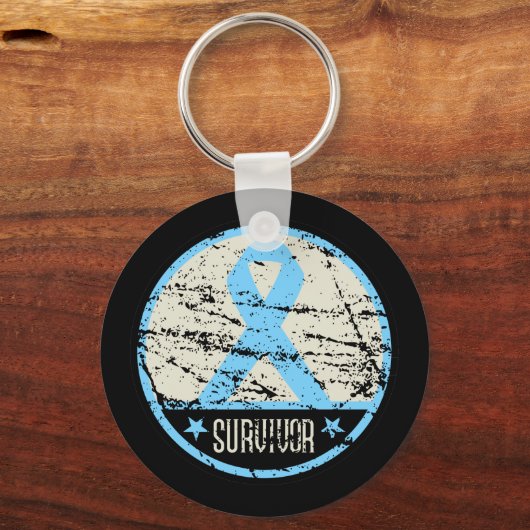 前立腺がんを克服した月面ヴィンテージ キーホルダー (正面)