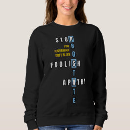 前立腺がん啓発 STOP APATHY スウェットシャツ