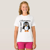 前立腺がん認識度ペンギン Tシャツ (正面フル)