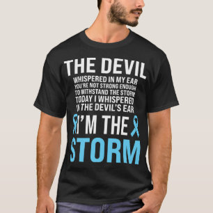 前立腺がん認識度ライトブルーリボンパパSu Tシャツ