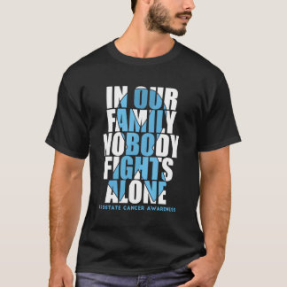 前立腺がん認識度月サポーター戦闘機 Tシャツ