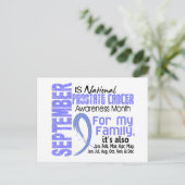 前立腺がん認識度月 ポストカード (スタンド正面)