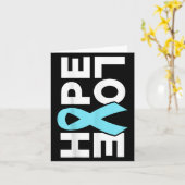 前立腺がん認識度- Hope Love Support Ribb カード (黄色い花)