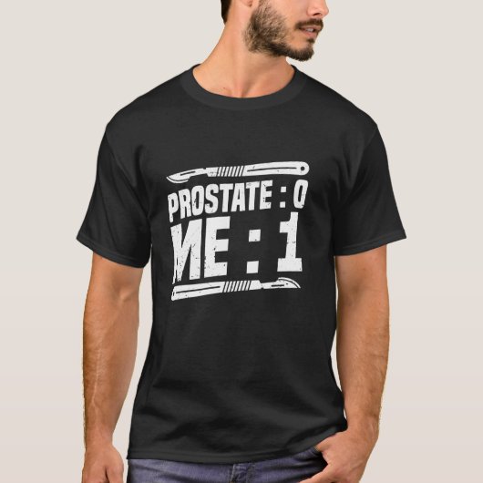 前立腺摘出術後の回復 Zero Me One 前立腺手術 Tシャツ (正面)