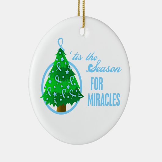 前立腺癌のクリスマスの奇跡 セラミックオーナメント (右)