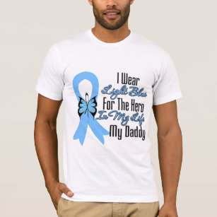 前立腺癌のリボンの英雄私のお父さん Tシャツ
