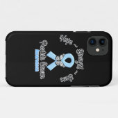 前立腺癌の希望の強さ愛 Case-Mate iPhoneケース (裏面(横))