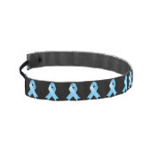 前立腺癌の淡いブルーのリボン アスレチックヘッドバンド (左)