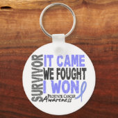 前立腺癌の生存私来が勝ったと戦った キーホルダー (正面)