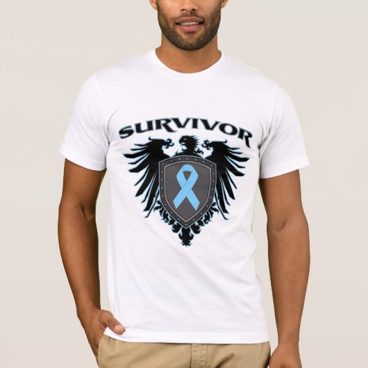 前立腺癌の生存者のための生存者の頂上 Tシャツ (正面)