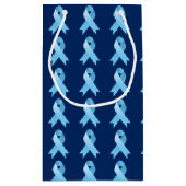 前立腺癌の認識度のリボン スモールペーパーバッグ (裏面)