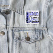 前立腺癌の認識度月のリボンI2 1.5 缶バッジ (インサイチュ)