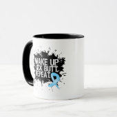 前立腺癌は…蹴りのお尻の…繰り返しを目覚めます マグカップ (正面左)