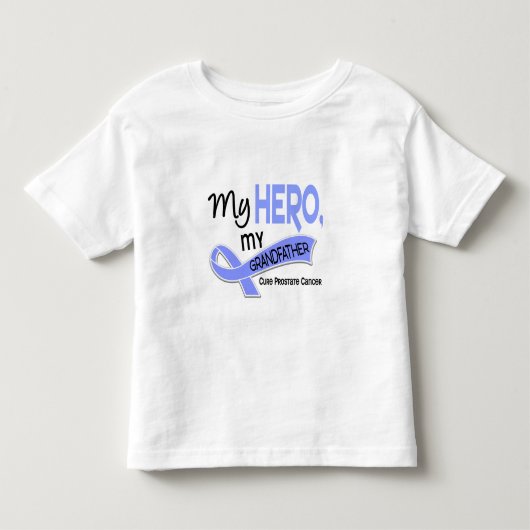 前立腺癌私の英雄、私の祖父42 トドラーTシャツ (正面)