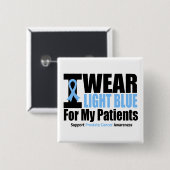 前立腺癌I衣服ライトブルー 缶バッジ (正面&裏面)