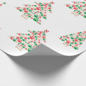 前紙製クリスマスツリー ラッピングペーパー (角)