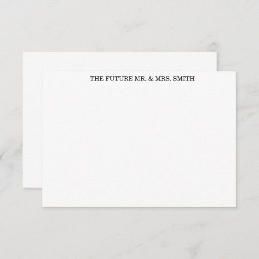 前結婚式はノート感謝していしています ノートカード (正面/裏面)