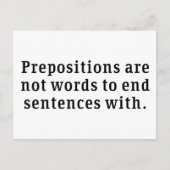 前置詞 ポストカード (正面)