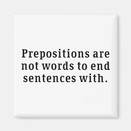 前置詞 マグネット (正面)