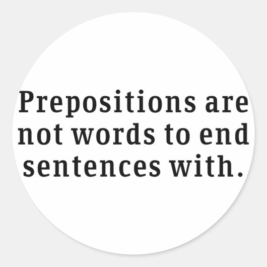 前置詞 ラウンドシール (正面)