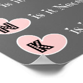 前考えには、家族のポスター（ピンク色のグレー） ポスター (角)