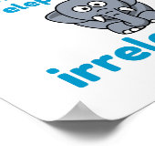 前脚の無い象 ポスター (角)