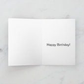 前脚エレファント誕生日カード カード (内部)