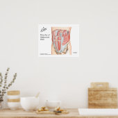 前腹壁筋ポスター ポスター (キッチン)