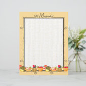 前菜カラフルディナーメニューケータリングレターヘッド (スタンド正面)