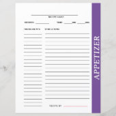 前菜レシピカード (正面)