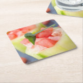 前菜 スクエアペーパーコースター (アングル)