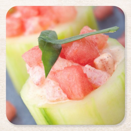 前菜 スクエアペーパーコースター (正面)