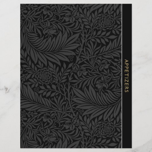 前菜 |レシピ分割器 |ヴィンテージブラックフローラ (正面)