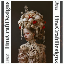 前衛的なゴシックエレガント様式の花嫁A7Lデクページ 薄葉紙