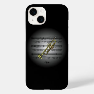 前衛的な~トランペットをシートミュージックと一緒に世界中で飾る Case-Mate iPhone 14ケース