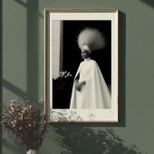 前衛皇后:ホワイト&ブラックオートクチュール ポスター