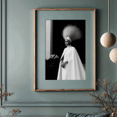 前衛皇后:ホワイト&ブラックオートクチュール ポスター