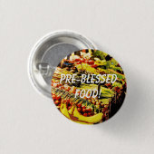 前賛美された食糧! 缶バッジ (正面&裏面)