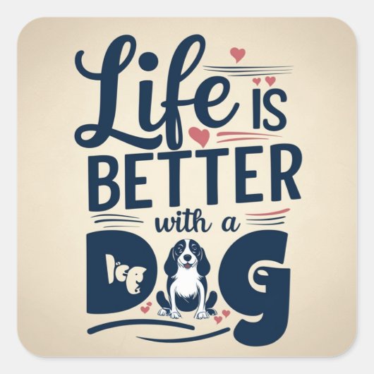 前足が命を産む スクエアシール (正面)