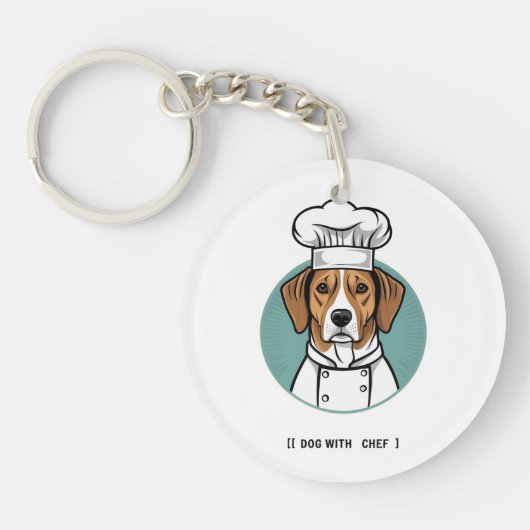 前足でささやく キーホルダー (正面)