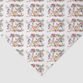 前足で黄色い鳥を印刷 薄葉紙 (詳細)