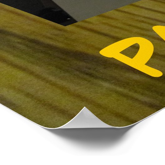 前足と礼拝 ポスター (角)