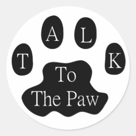 前足に話し掛ける ラウンドシール