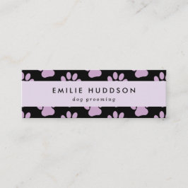 前足のパターン，犬のトリマー,ドッグウォーカー，ペットショップ スキニー名刺