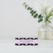 前足のパターン，犬のトリマー,ドッグウォーカー，ペットショップ スキニー名刺 (スタンド正面)