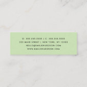 前足のパターン,犬のトリマー,ドッグウォーカー,ペットショップ スキニー名刺 (裏面)