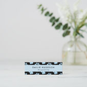 前足のパターン,犬のトリマー,ドッグウォーカー,ペットショップ スキニー名刺 (スタンド正面)