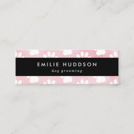 前足のパターン，犬のトリマー,ドッグウォーカー，ペットショップ スキニー名刺