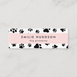 前足のパターン，犬のトリマー,ドッグウォーカー，ペットショップ スキニー名刺